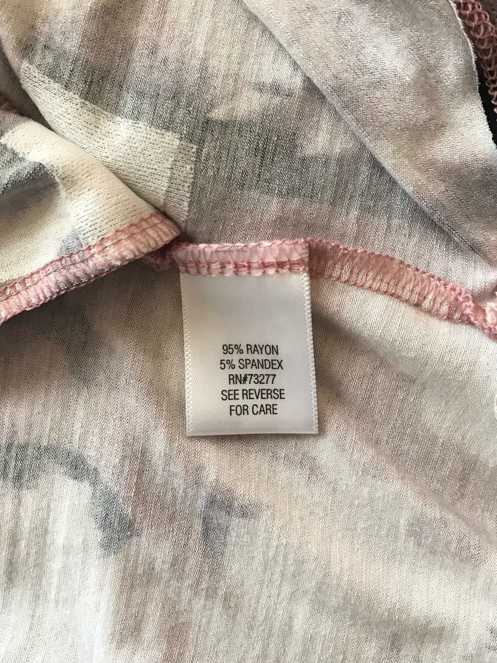 🔴 4/$15 Dana Buchman Women’s XL Blush & Cream Floral V-Neck LS Tunic Top in EUC - Picture 15 of 16